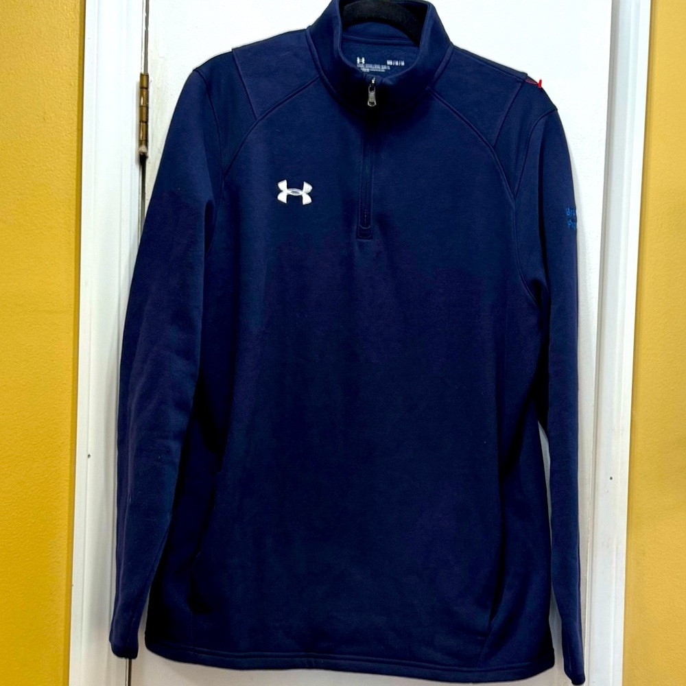 Under Armour Navy Blue Pullover 1/4 Zip! EUC